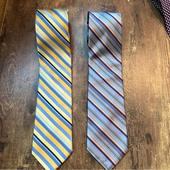 (2) City of London Imported SilkOf 2 Necktie Men's Tie Made In USA‎ - Look New - Picture 1 of 5